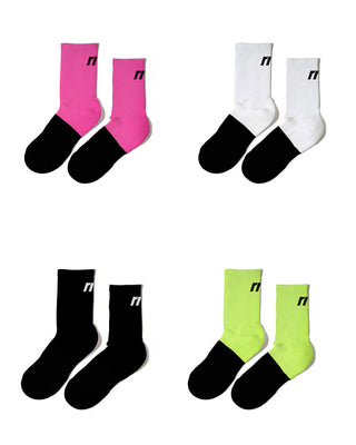 Marathon Crew Sock- Basic Lime