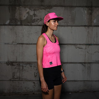 Running Trucker Hat- Bolt Pink