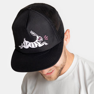 Running Trucker Hat- All Luck Black