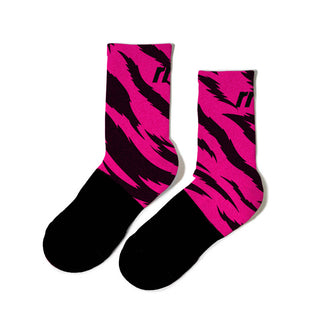 Marathon Crew Sock- Pink Tiger