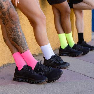 Marathon Crew Sock- Basic Lime