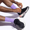 rnnr Marathon Crew Sock:  Cadence Purple