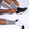 rnnr Marathon Crew Sock:  Glitch