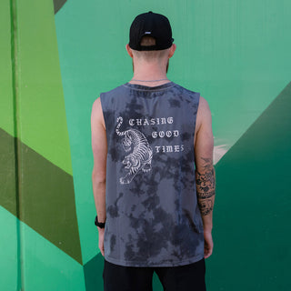 Men's Muscle Tee- Smoked Pearl